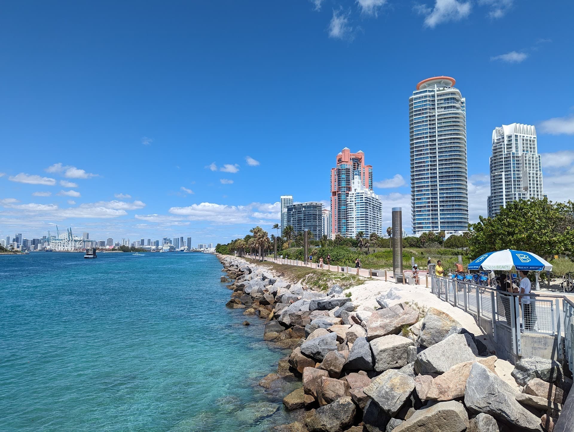 Vibrant view of South Pointe Park Pier in Miami Beach