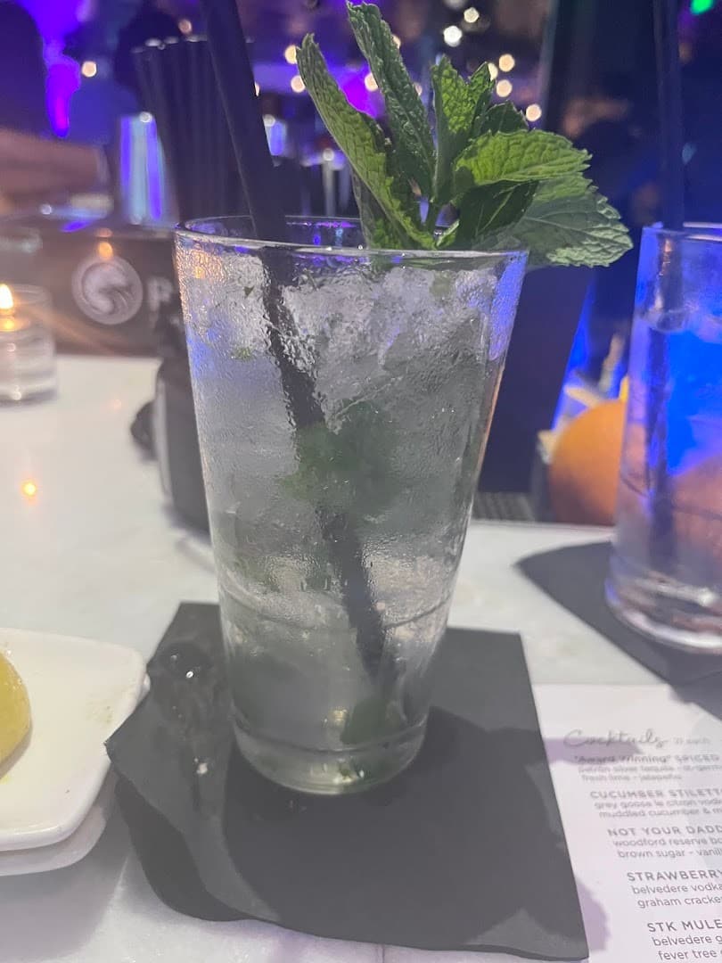 Cocktail at STK Steakhouse in Miami Beach