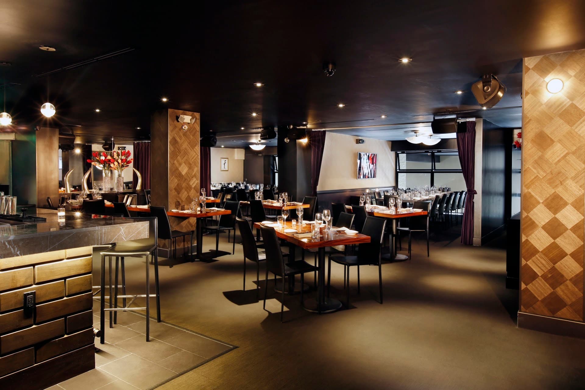STK Steakhouse interior dining scene, Miami Beach