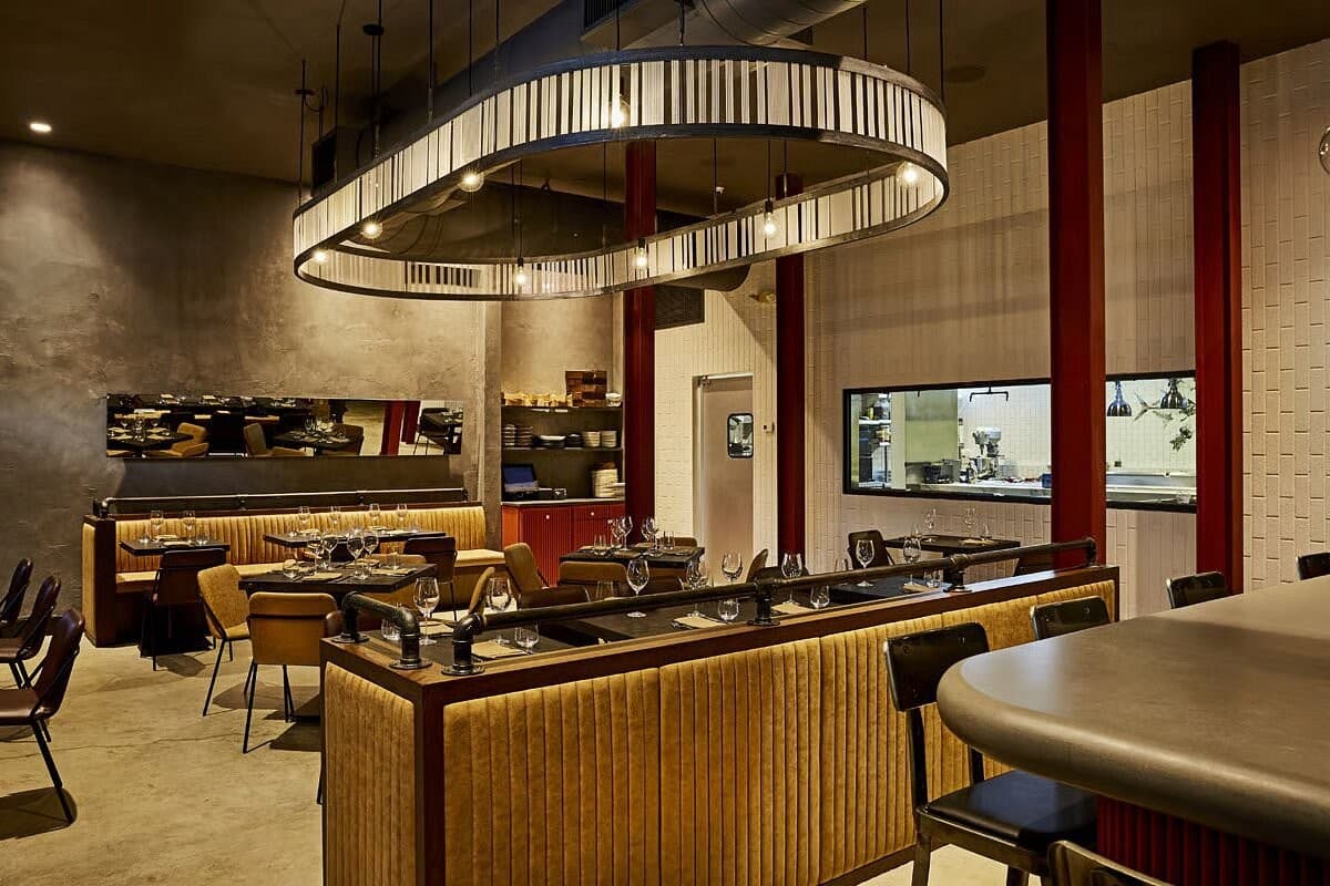 Stylish interior of Stubborn Seed in Miami Beach