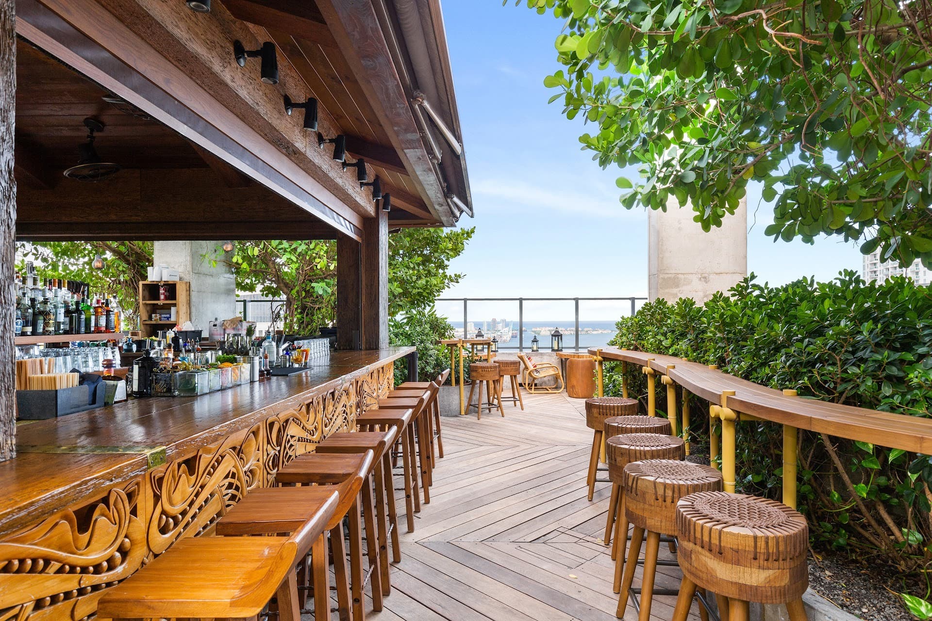 Sugar bar area with seating in Miami