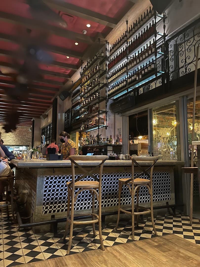 Interior view of SUGARCANE restaurant in Miami