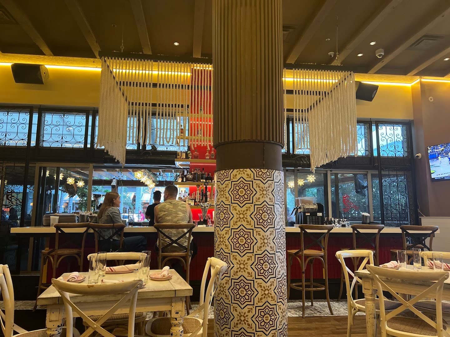 Interior view of SUGARCANE restaurant in Miami