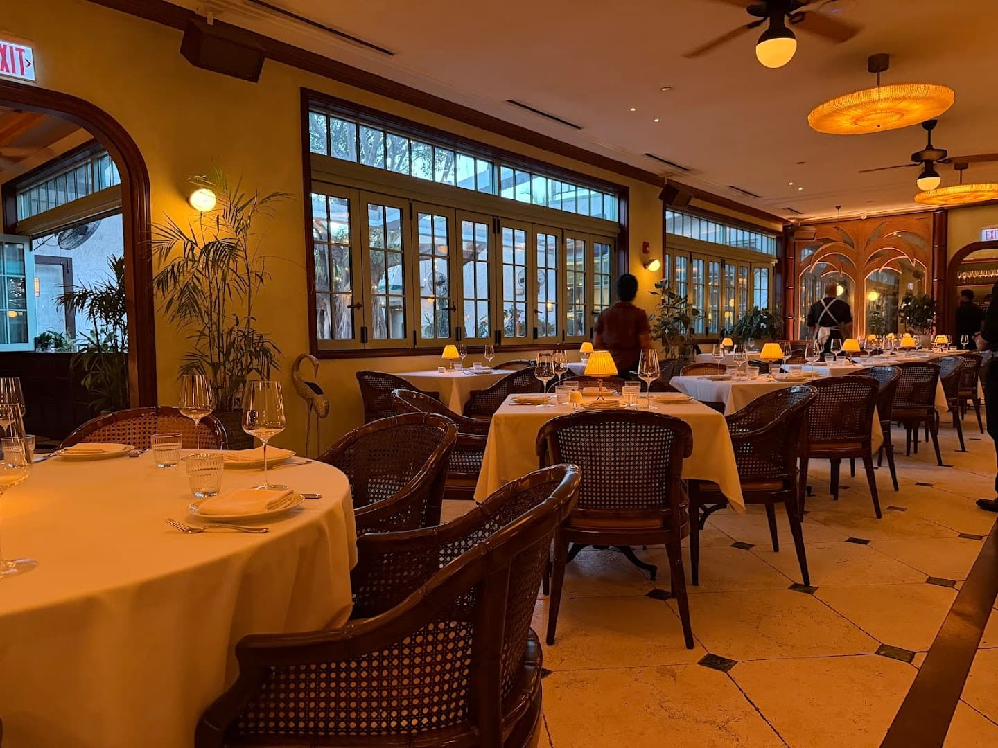 Sunny's Steakhouse interior with elegant decor in Miami
