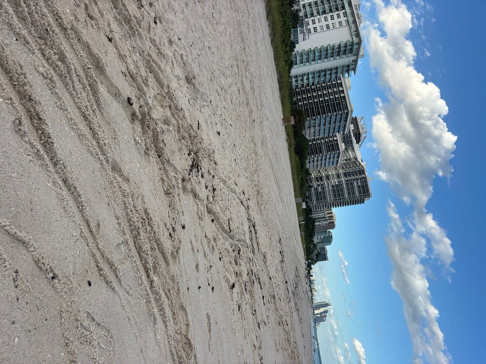 Surfside Beach view in Miami with sandy shore
