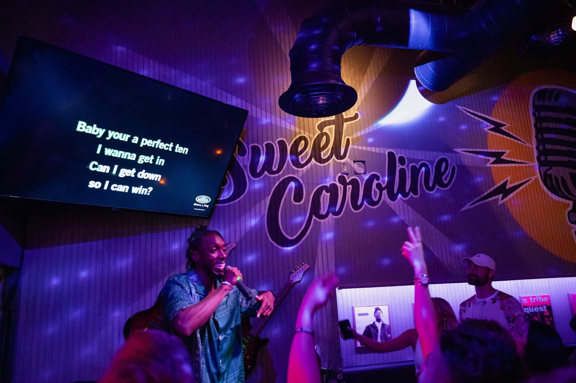 Live performance at Sweet Caroline Karaoke Bar in Miami
