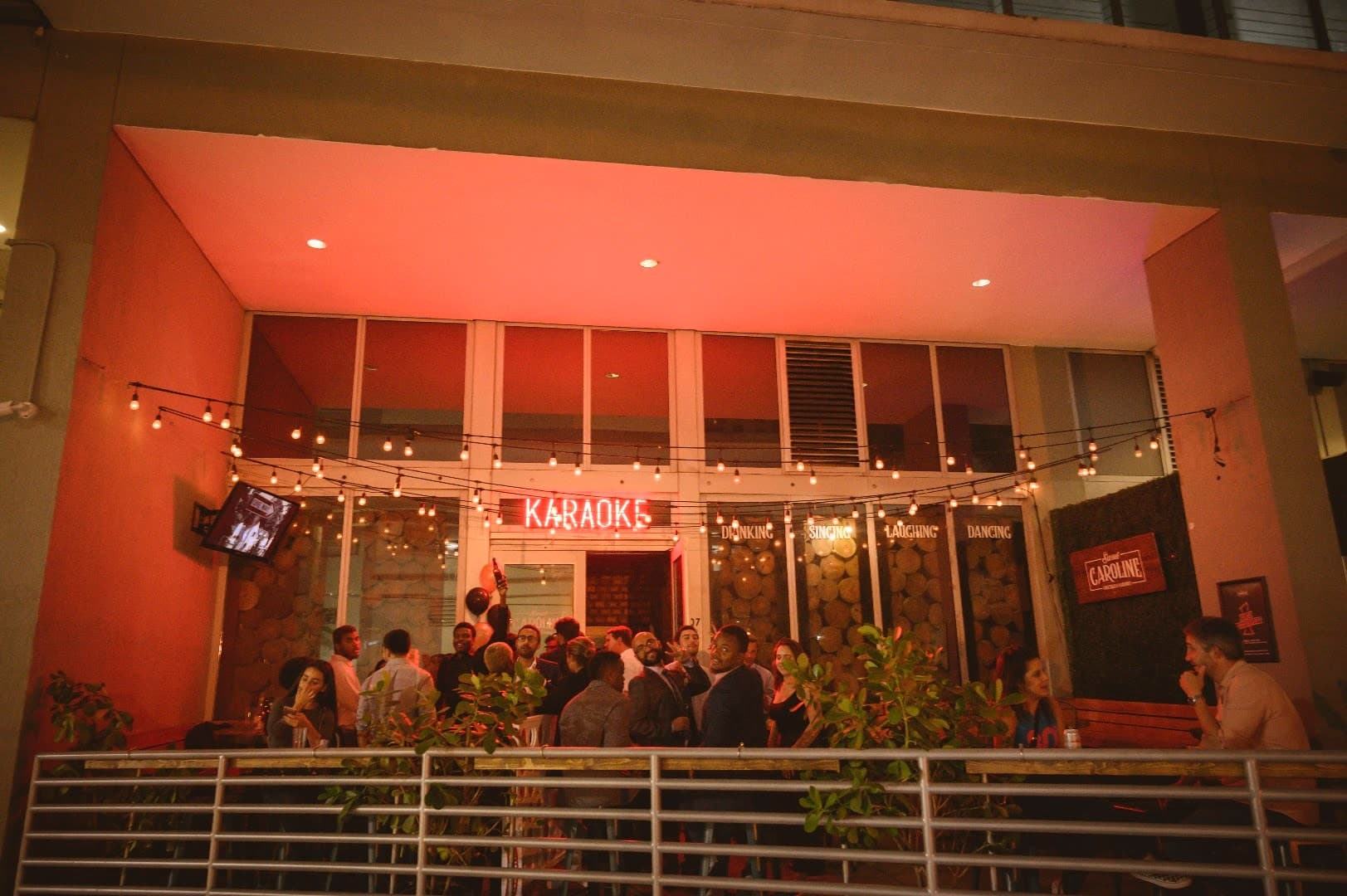 Sweet Caroline Karaoke Bar exterior in Miami
