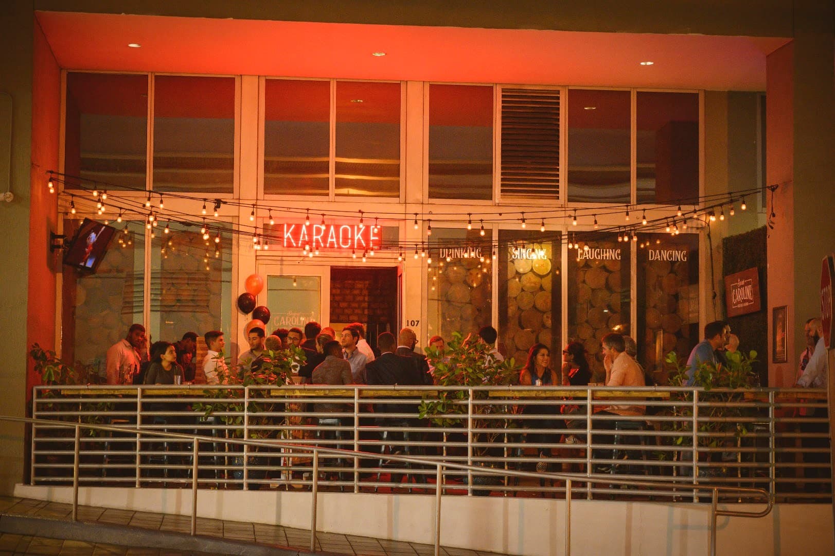 Sweet Caroline Karaoke Bar exterior in Brickell, Miami