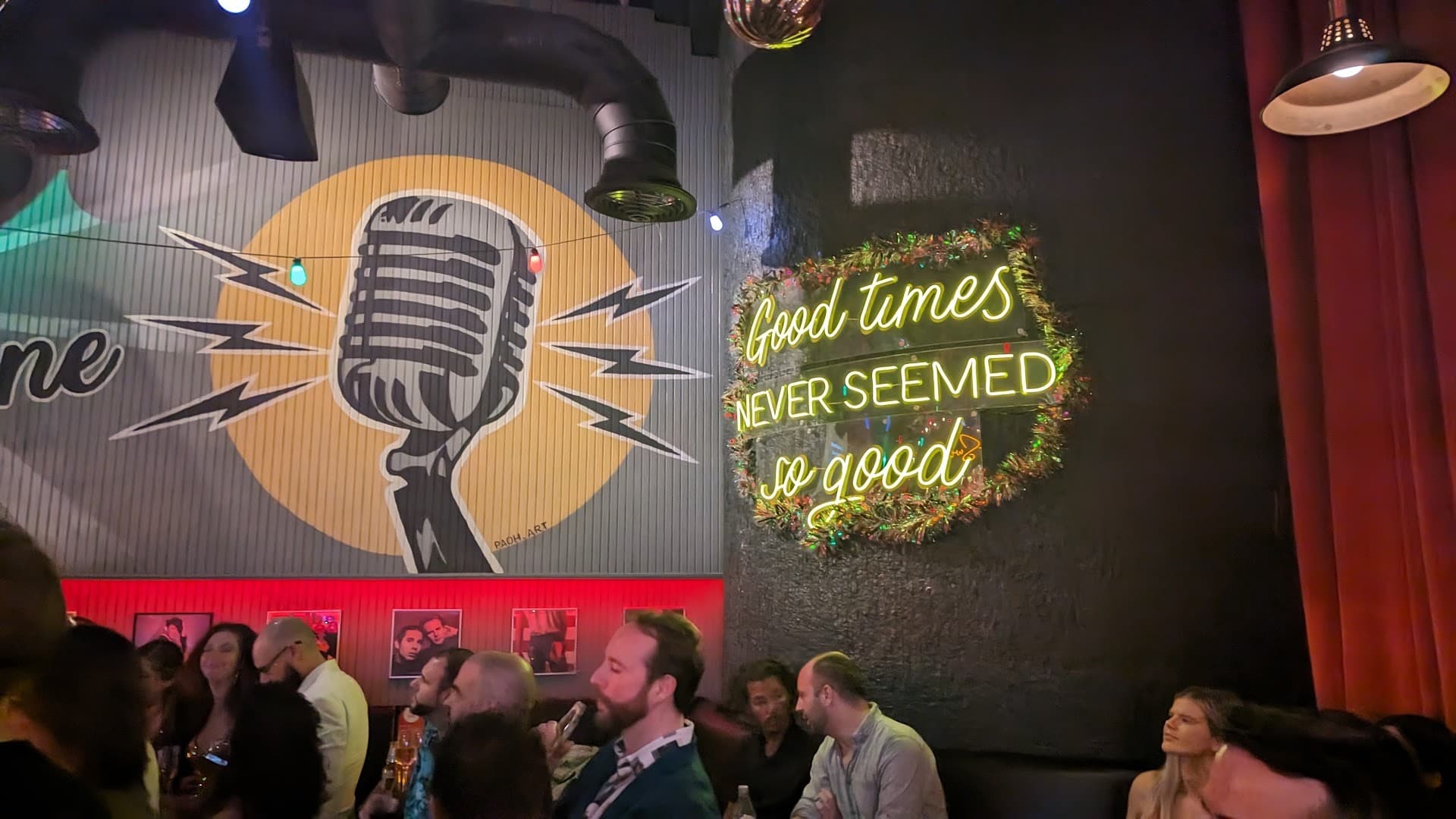Sweet Caroline Karaoke Bar interior in Miami