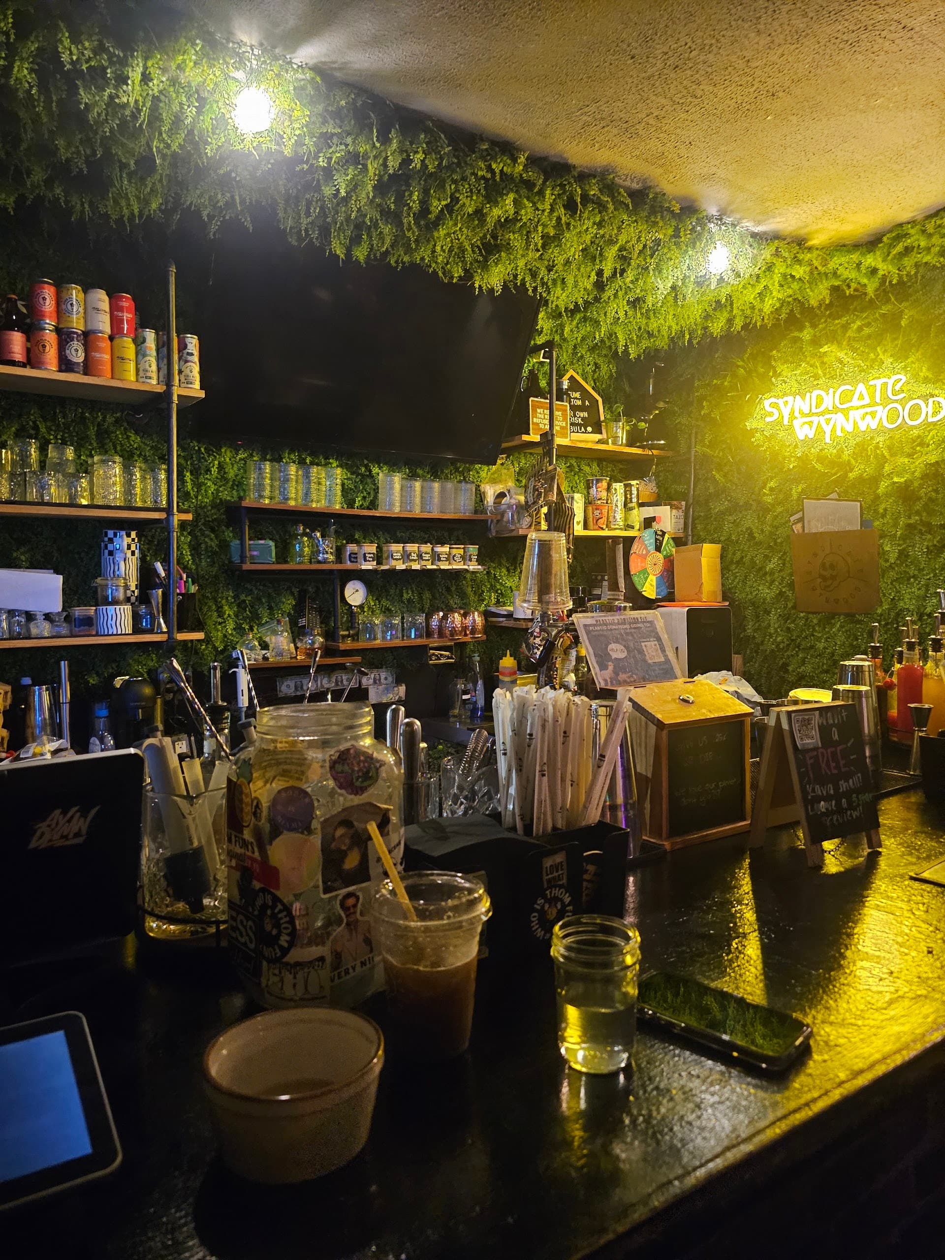 Syndicate Wynwood bar interior in Miami nightlife