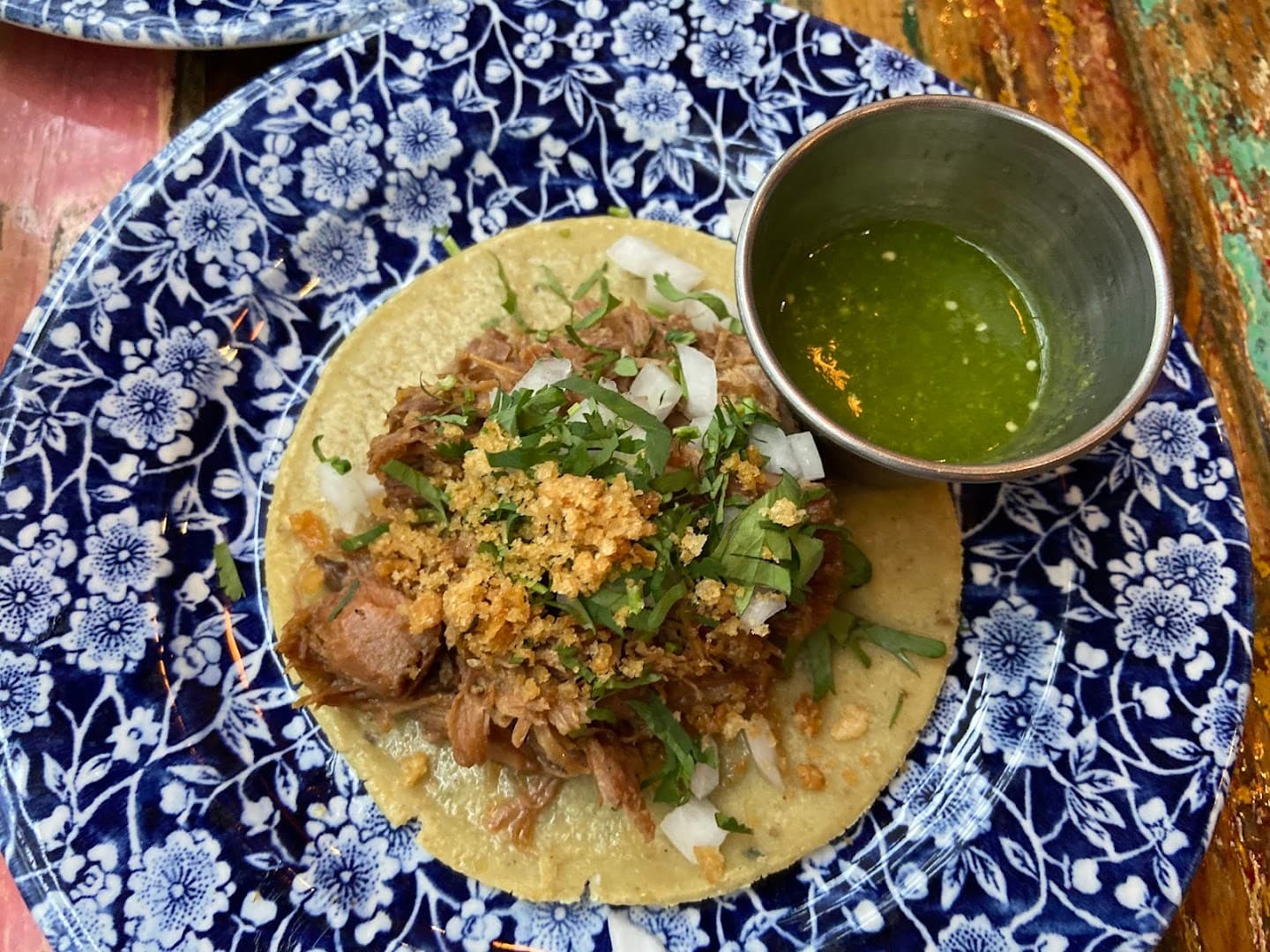 Delicious taco from Tacology Brickell in Miami