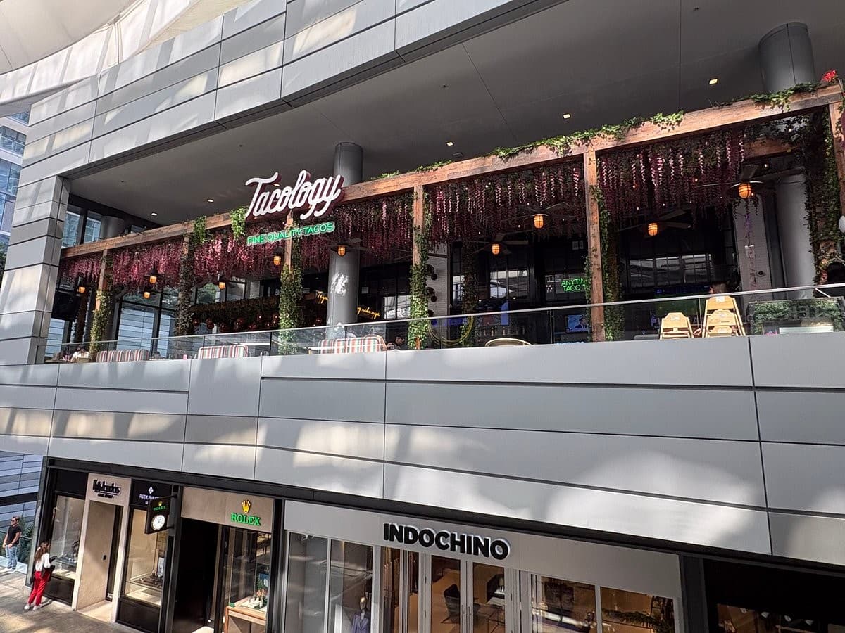 Tacology Brickell restaurant exterior view with patio