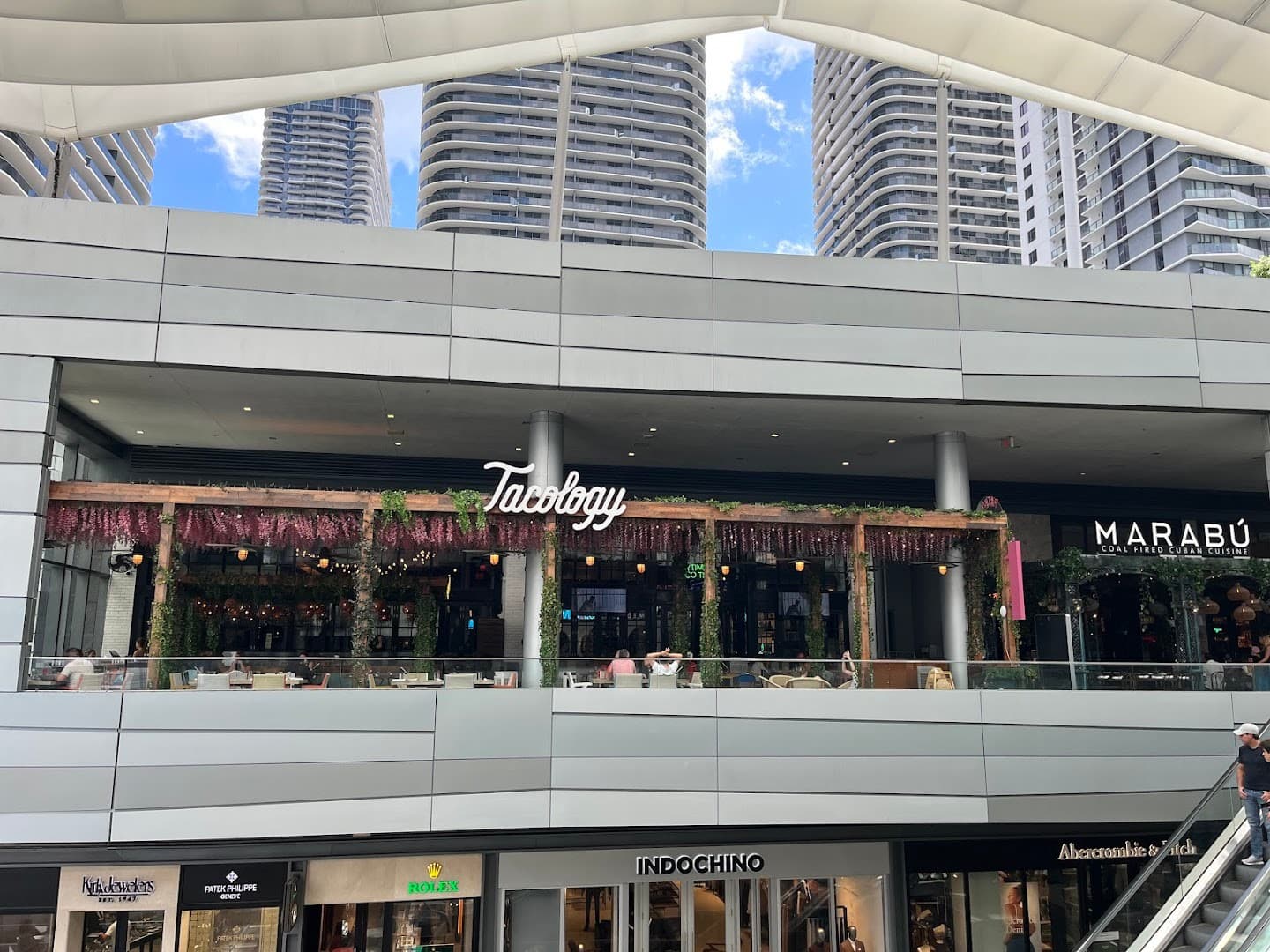 Tacology Brickell restaurant exterior view in Miami