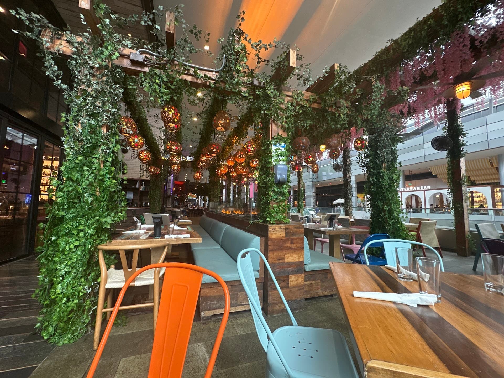 Tacology Brickell restaurant interior with vibrant decor