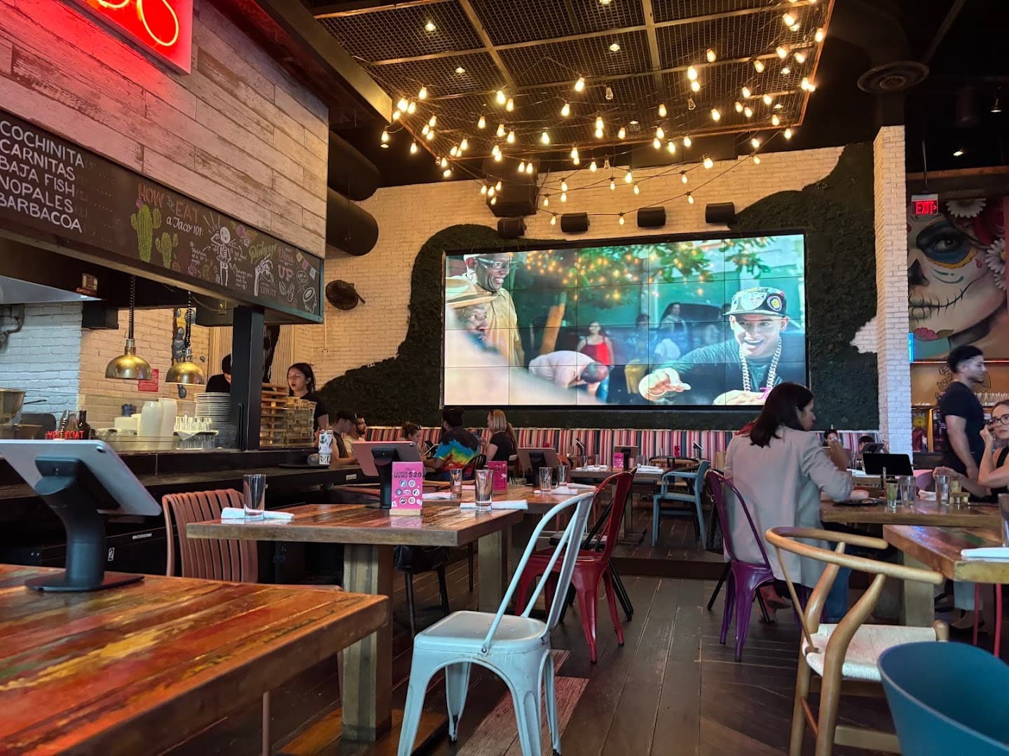 Interior view of Tacology Brickell restaurant in Miami
