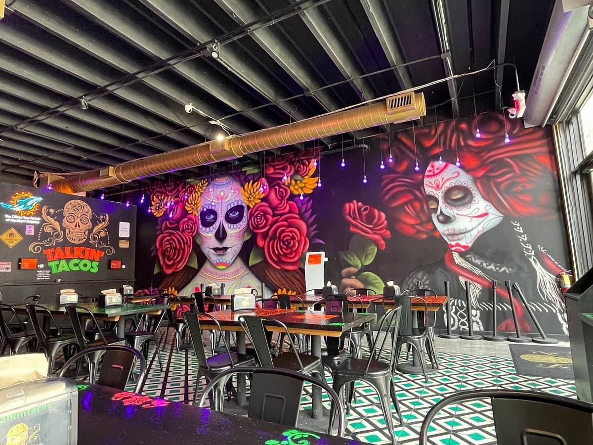 Interior view of Talkin' Tacos Wynwood in Miami