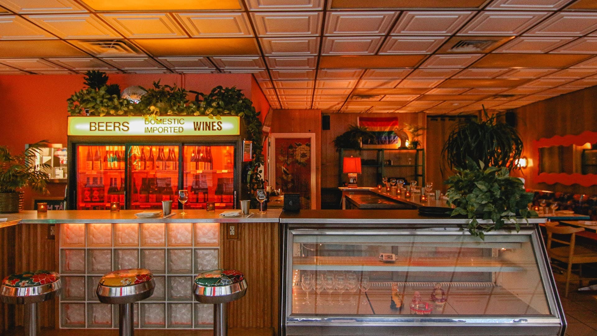 Bar area at Tâm Tâm restaurant in Miami