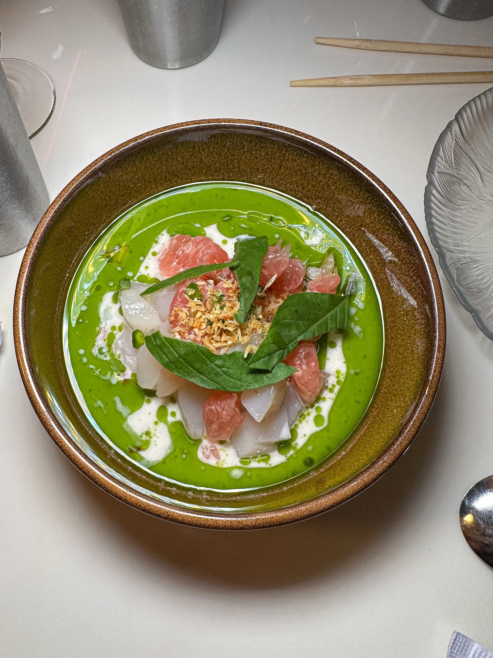 Beautiful dish at Tâm Tâm restaurant in Miami