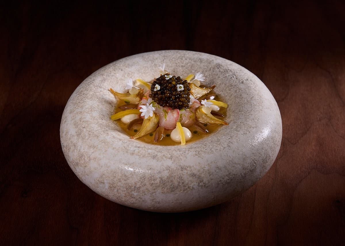 Elegant dish at Tambourine Room, Miami Beach