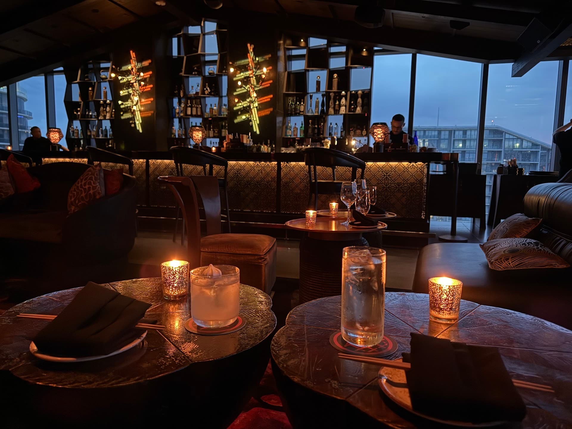 Elegant interior ambiance at Tea Room, Miami
