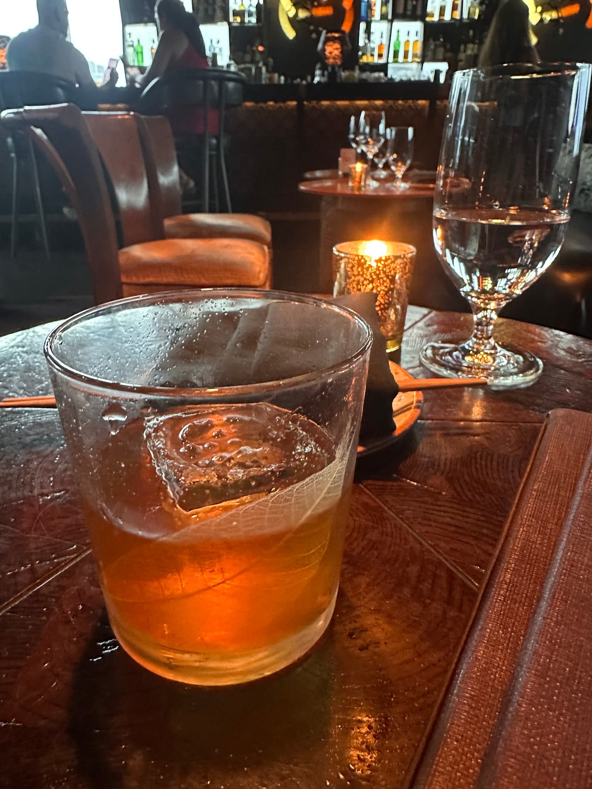 Cocktail glass at Tea Room in Miami