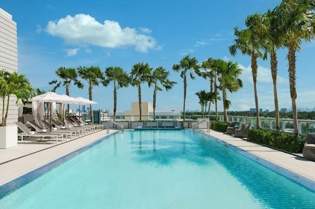 The Altair Bay Harbor Hotel pool area in Bay Harbor Islands