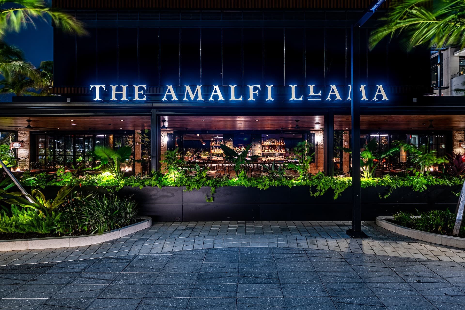 The Amalfi Llama restaurant exterior at Suite 4150