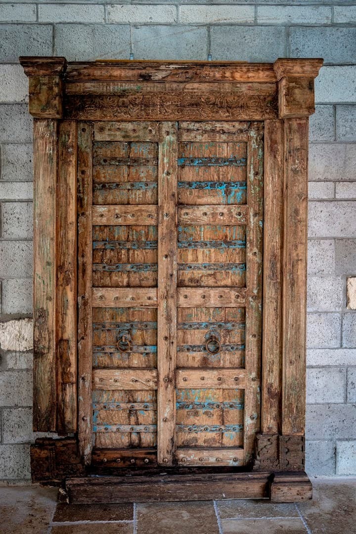 Ancient Spanish Monastery door in North Miami Beach