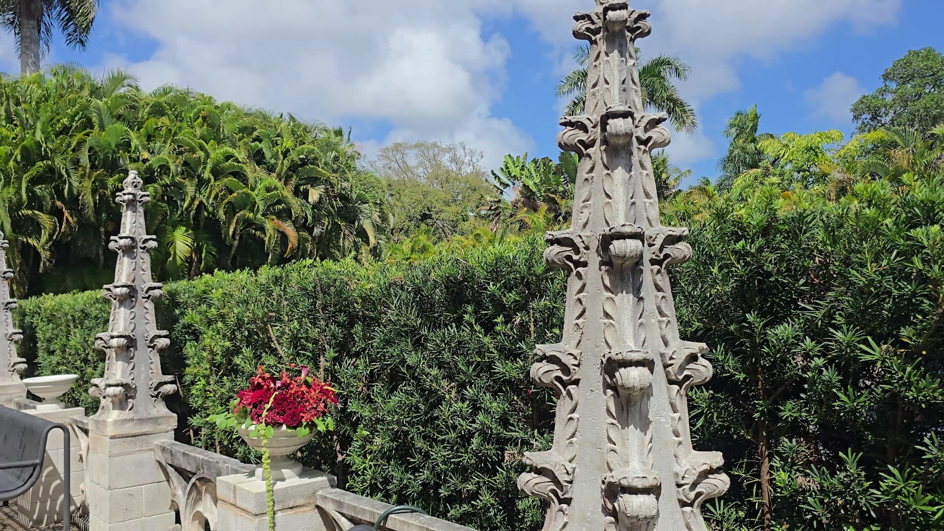 Beautiful grounds of The Ancient Spanish Monastery in North Miami Beach