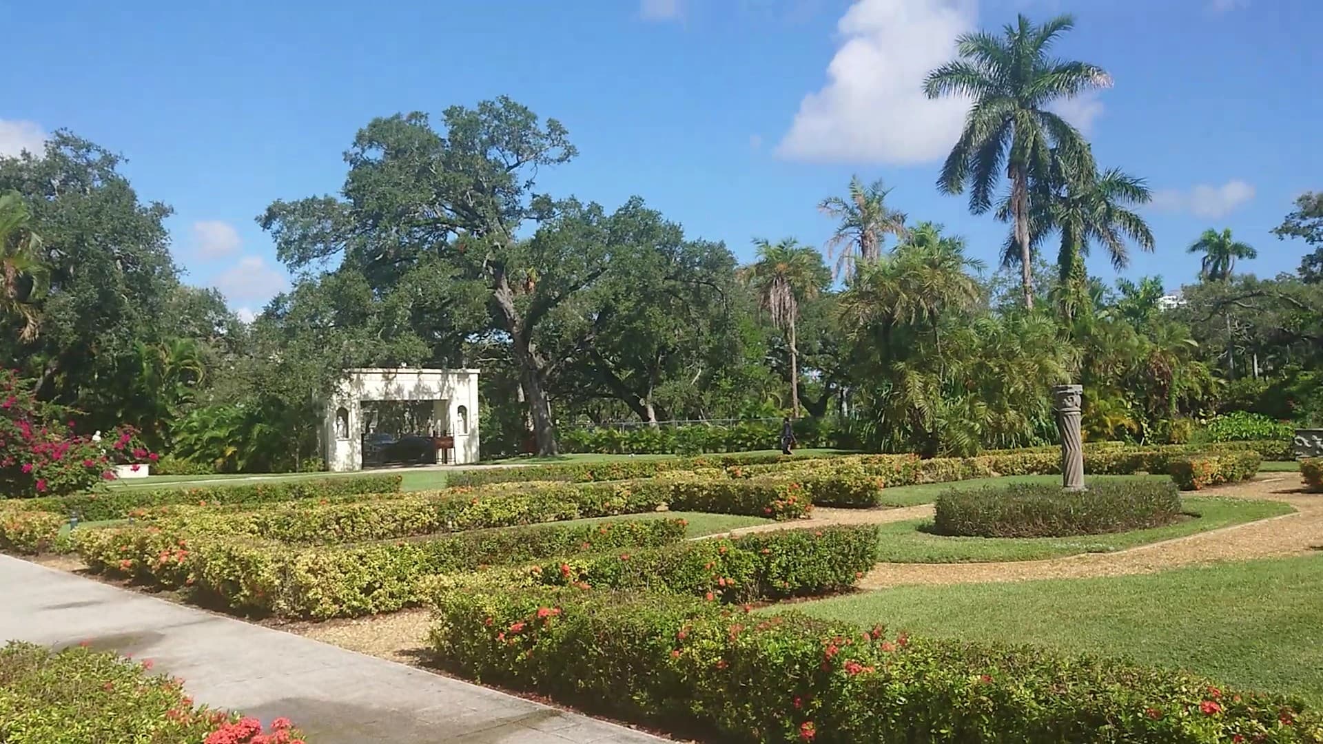 Beautiful gardens at The Ancient Spanish Monastery in North Miami Beach