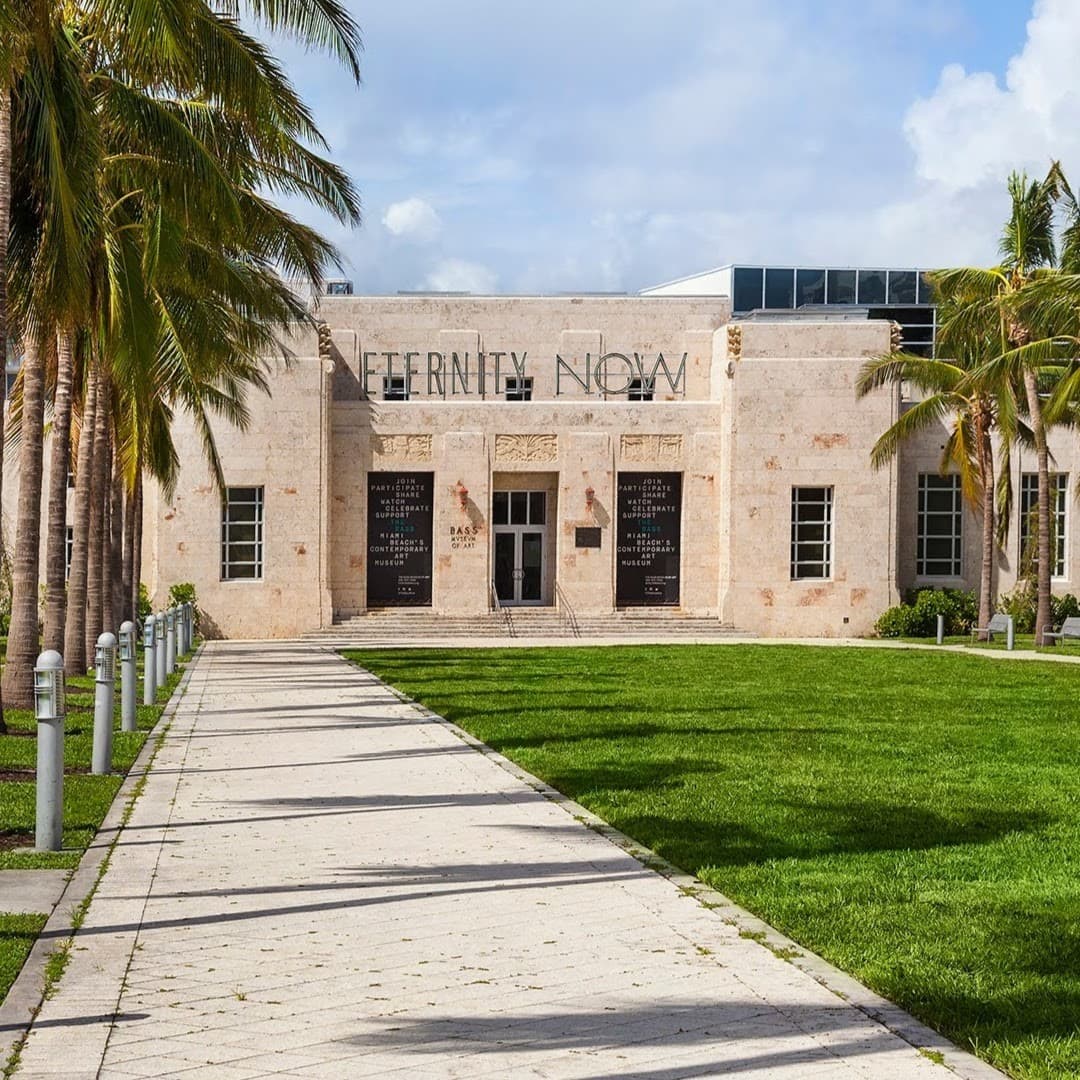 The Bass building exterior in Miami Beach