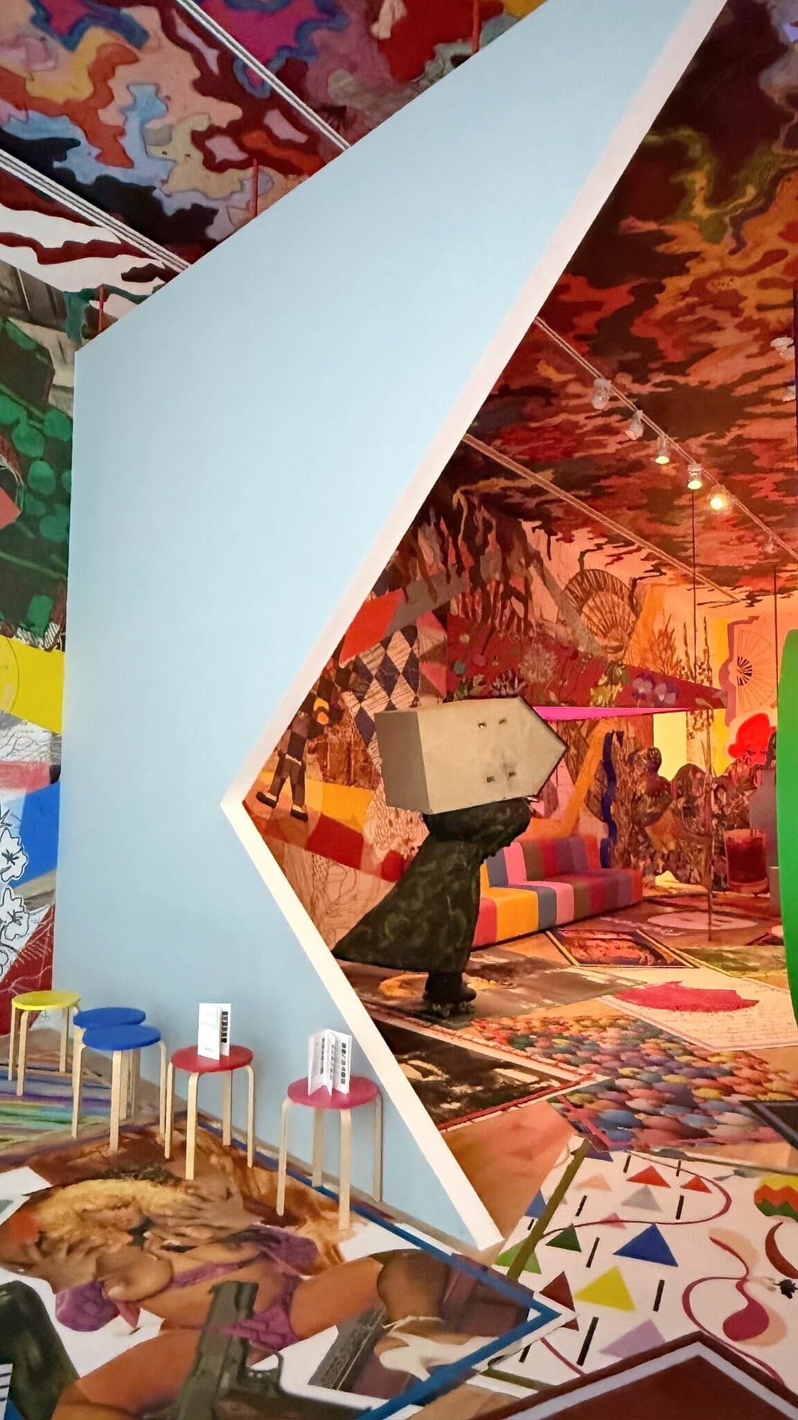 Colorful interior art at The Bass Miami Beach
