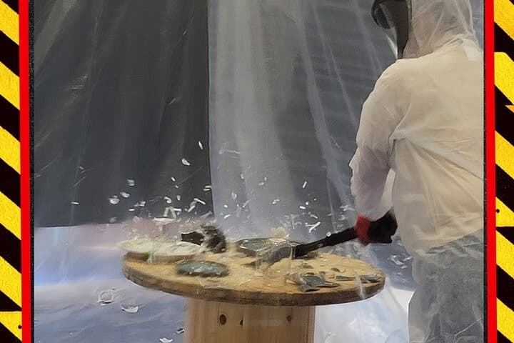 The Break Room Miami interactive experience with smashing