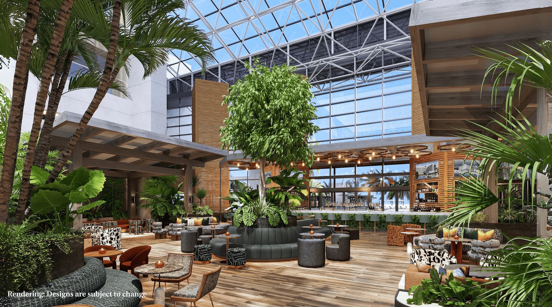 The Diplomat Beach Resort lobby in Hollywood