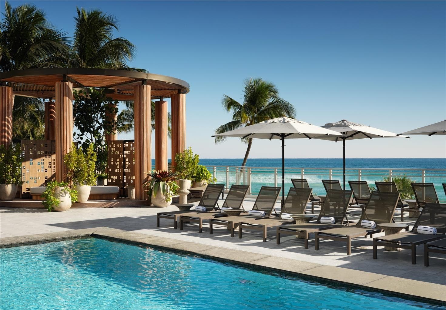 Pool area at The Diplomat Beach Resort Hollywood