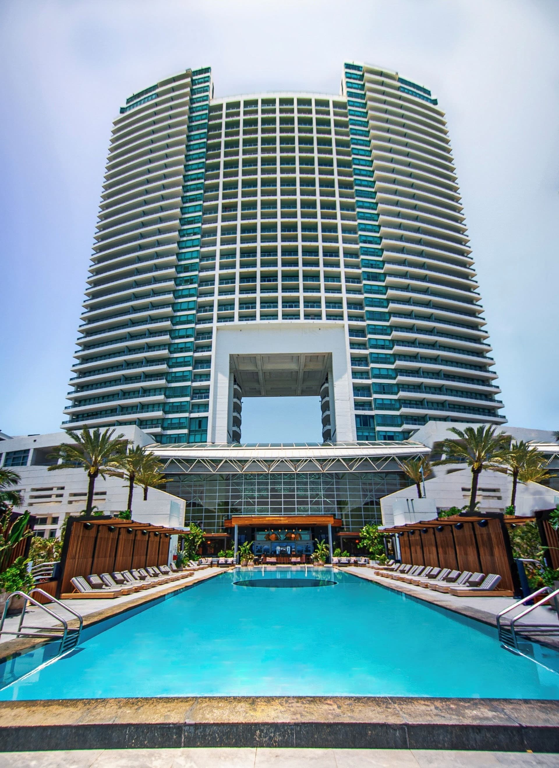 The Diplomat Beach Resort Hollywood pool with modern architecture