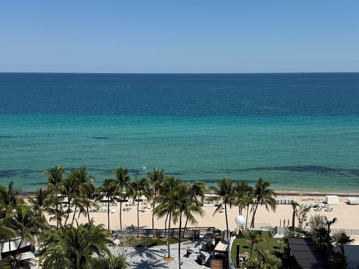 Scenic ocean view from The Diplomat Beach Resort Hollywood
