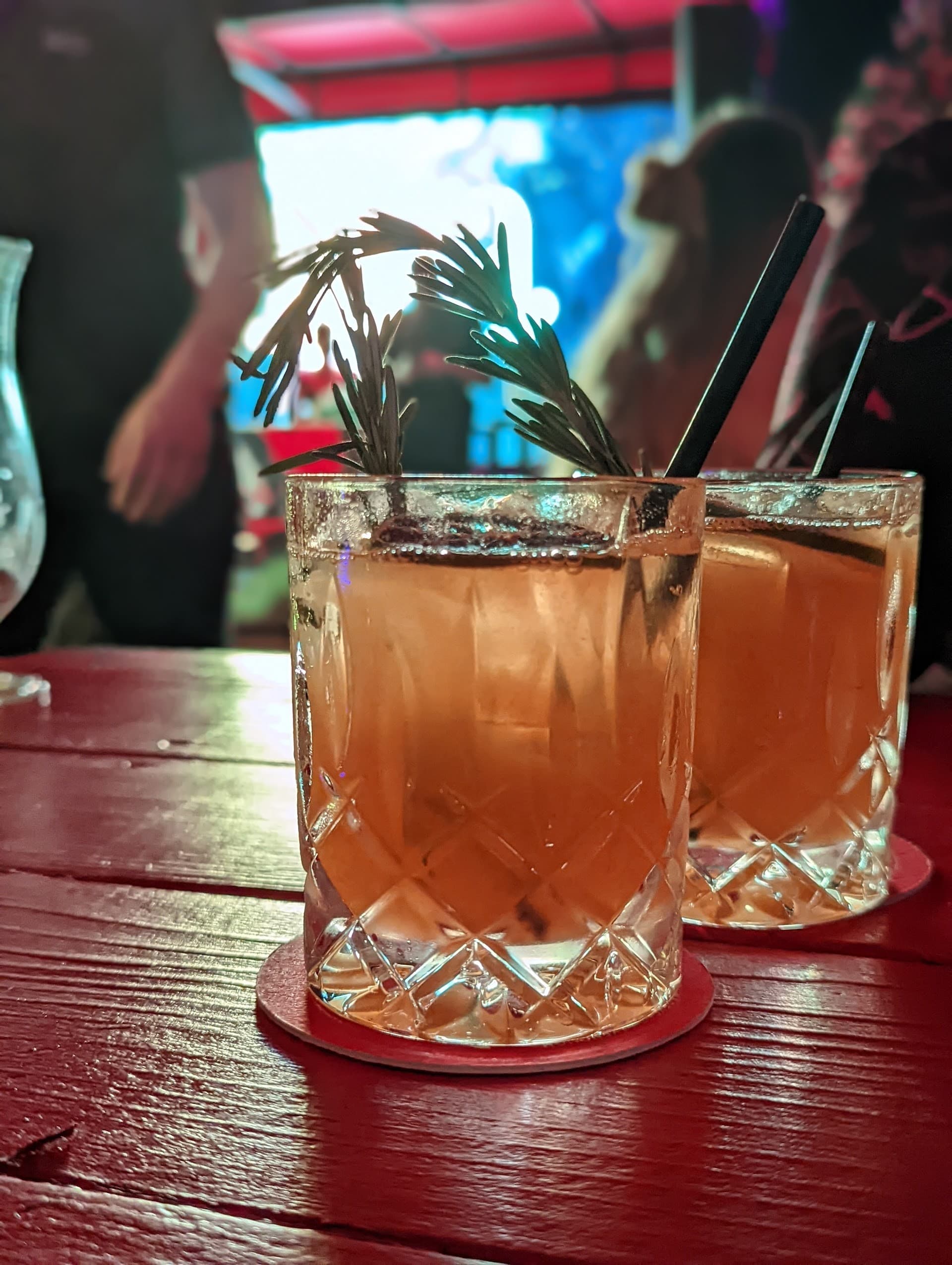 Two cocktails at The Dirty Rabbit Wynwood in Miami