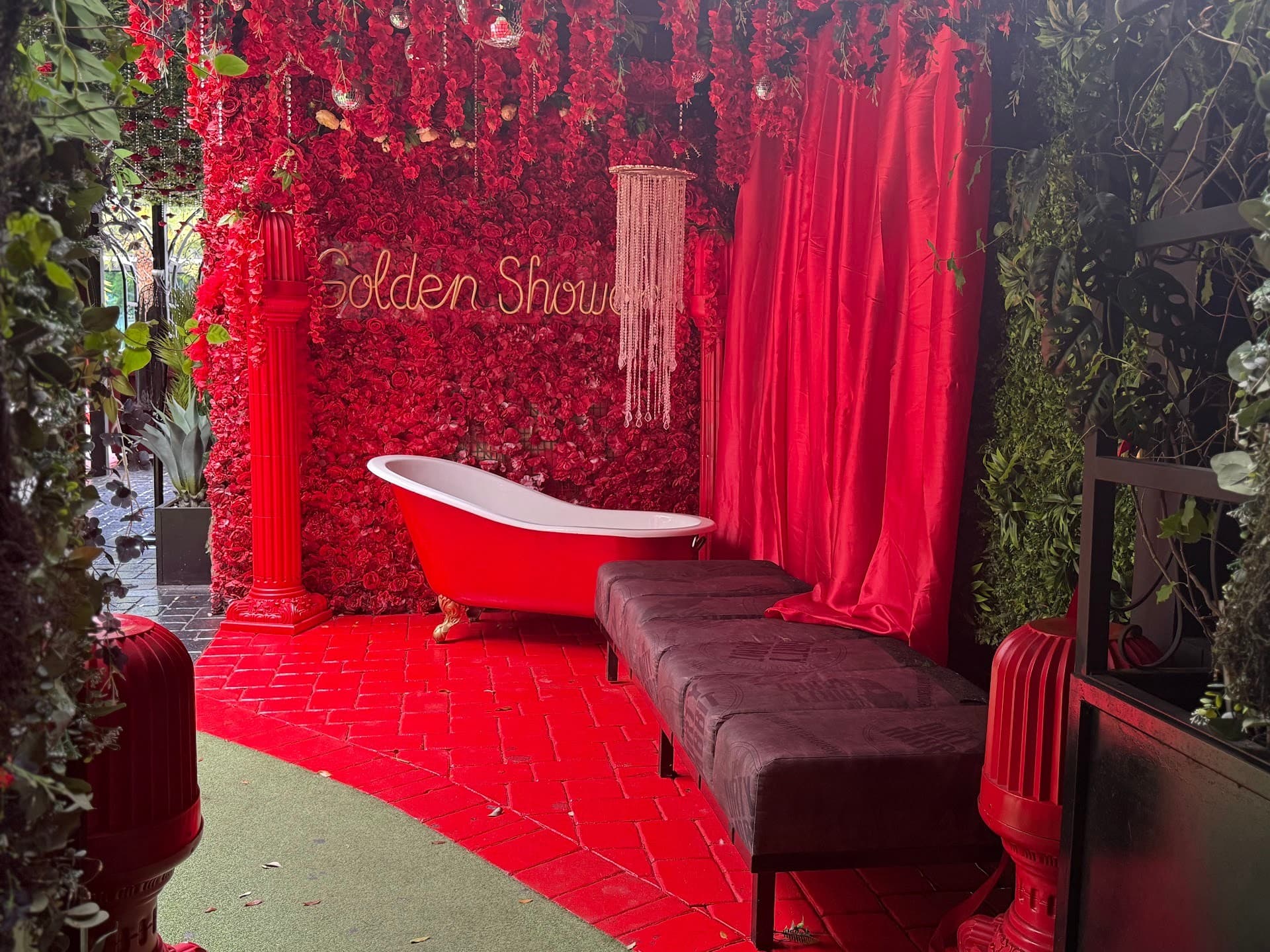 Stylish interior decor at The Dirty Rabbit Wynwood, Miami