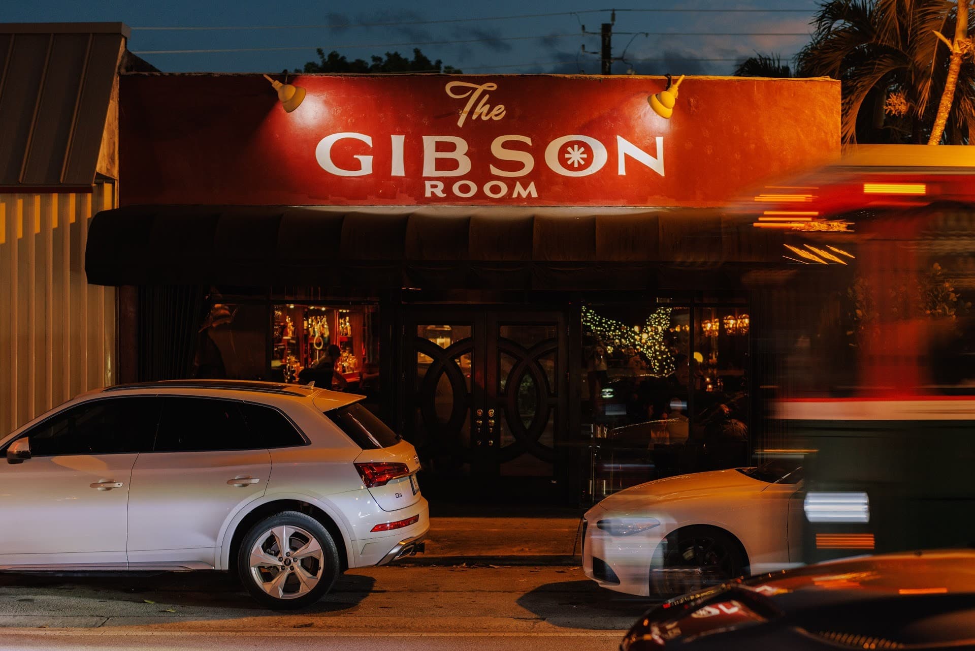 The Gibson Room restaurant exterior in Miami
