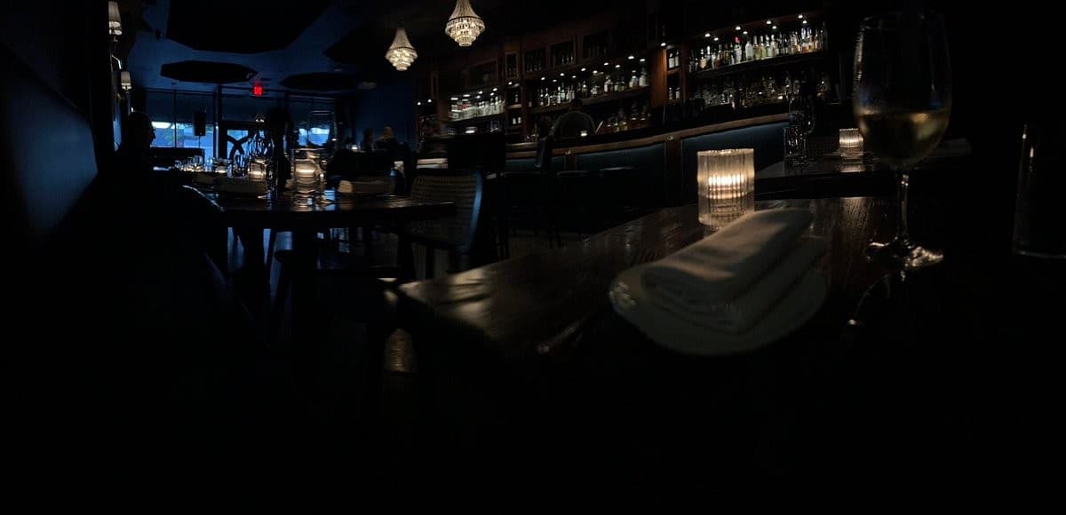 Intimate dining ambiance at The Gibson Room in Miami