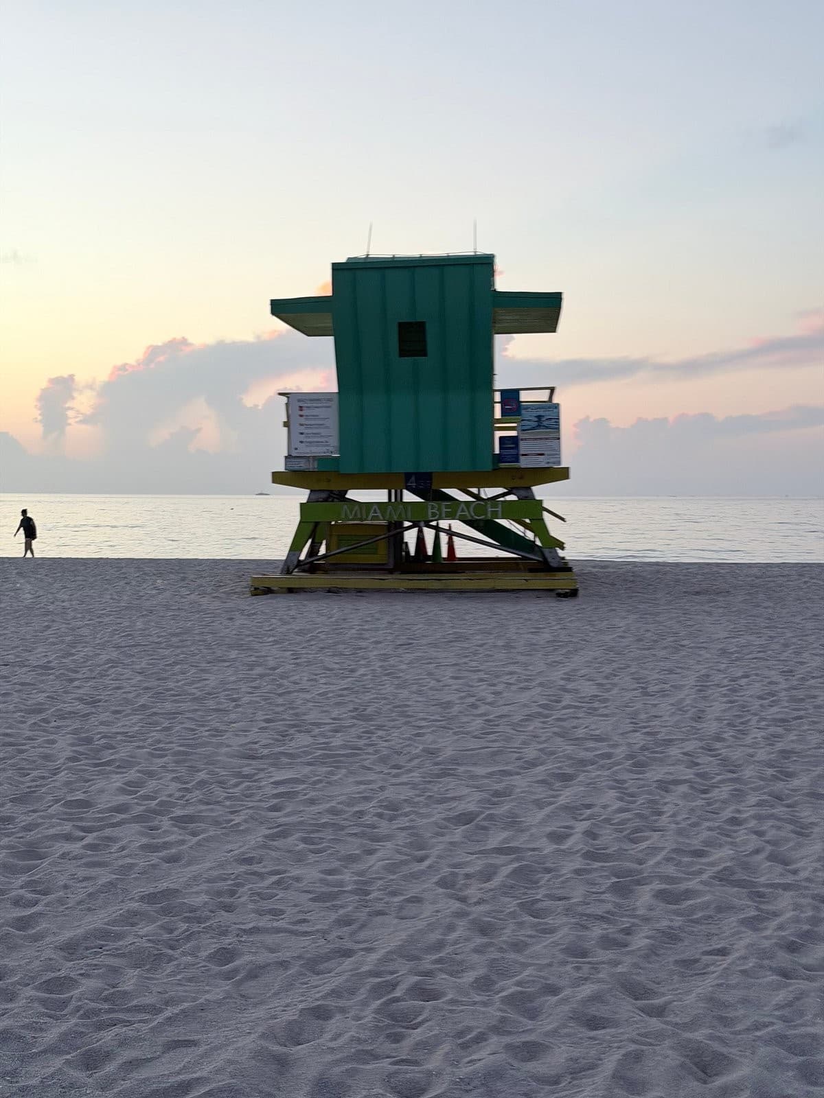 Lifeguard tower at Miami Beach near The Julia Hotel
