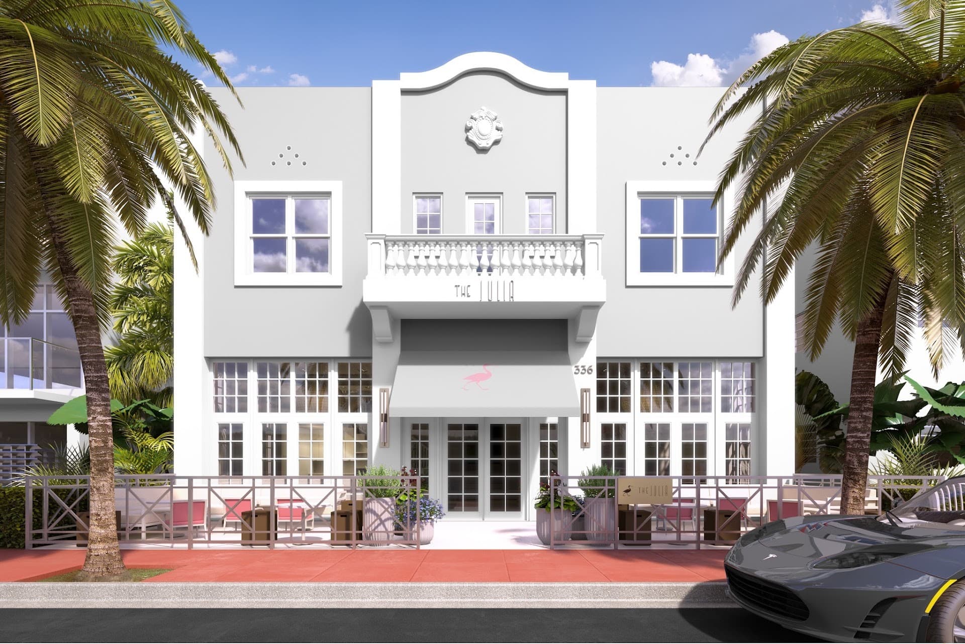 The Julia Hotel exterior in Miami Beach