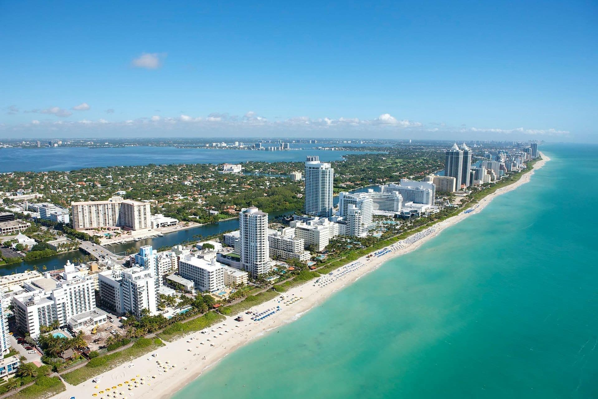 Scenic view of The Julia Hotel and Miami Beach