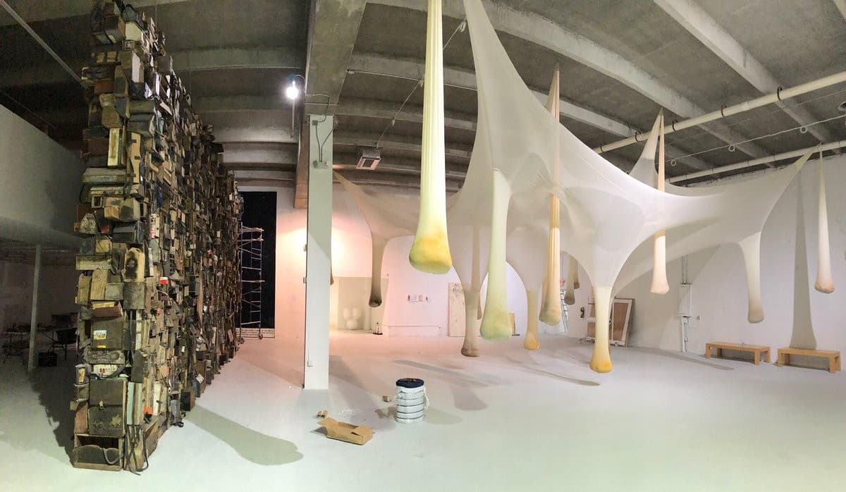 Art installation at The Margulies Collection in Miami