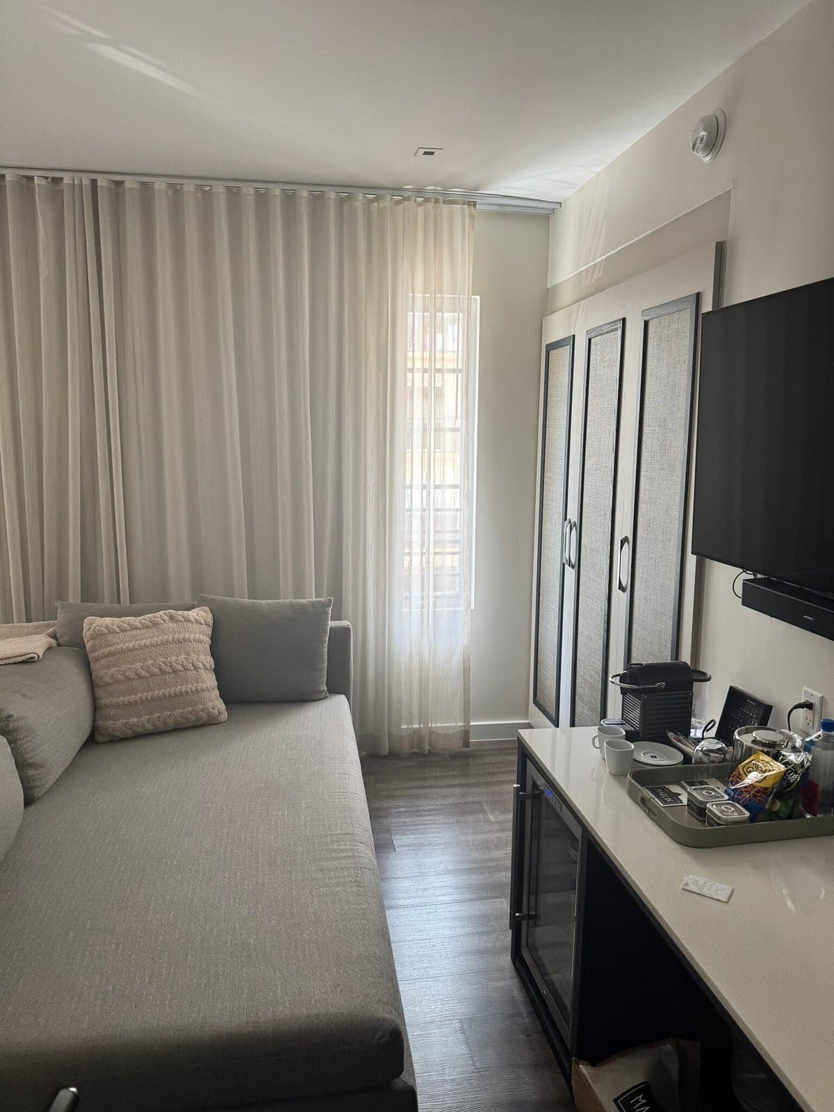 Cozy room at The Marlin Hotel in Miami Beach