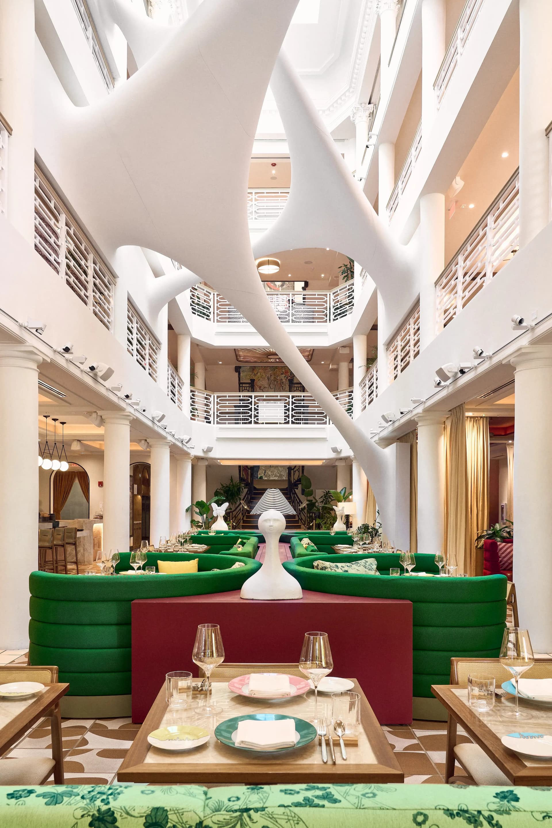 The Moore lobby interior design in Miami