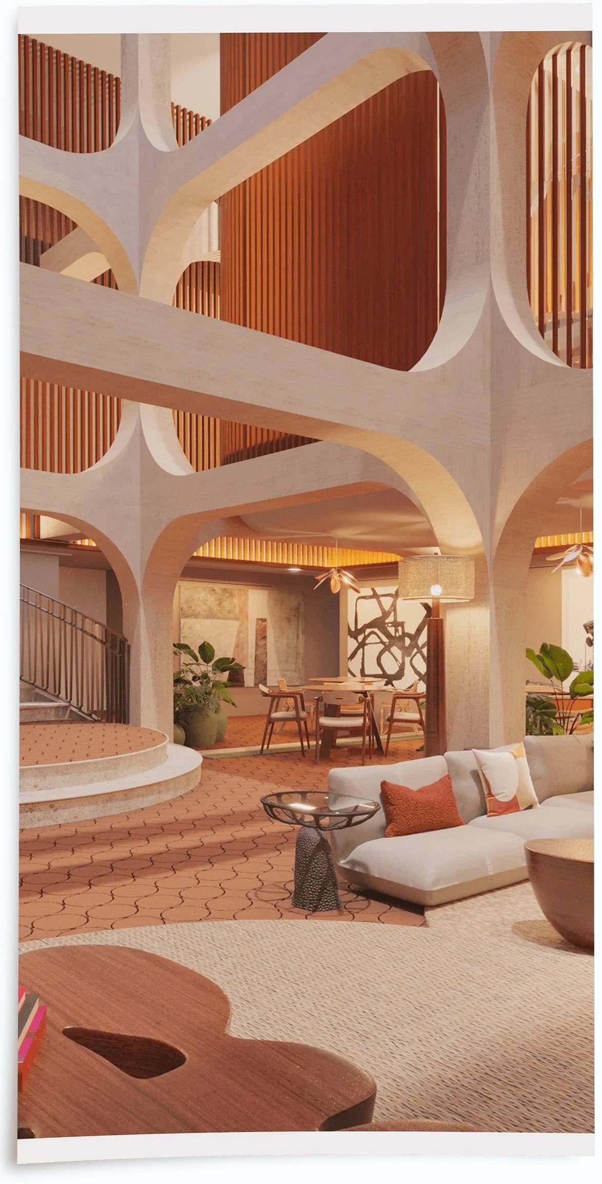 Modern lobby design at The Moore hotel in Miami