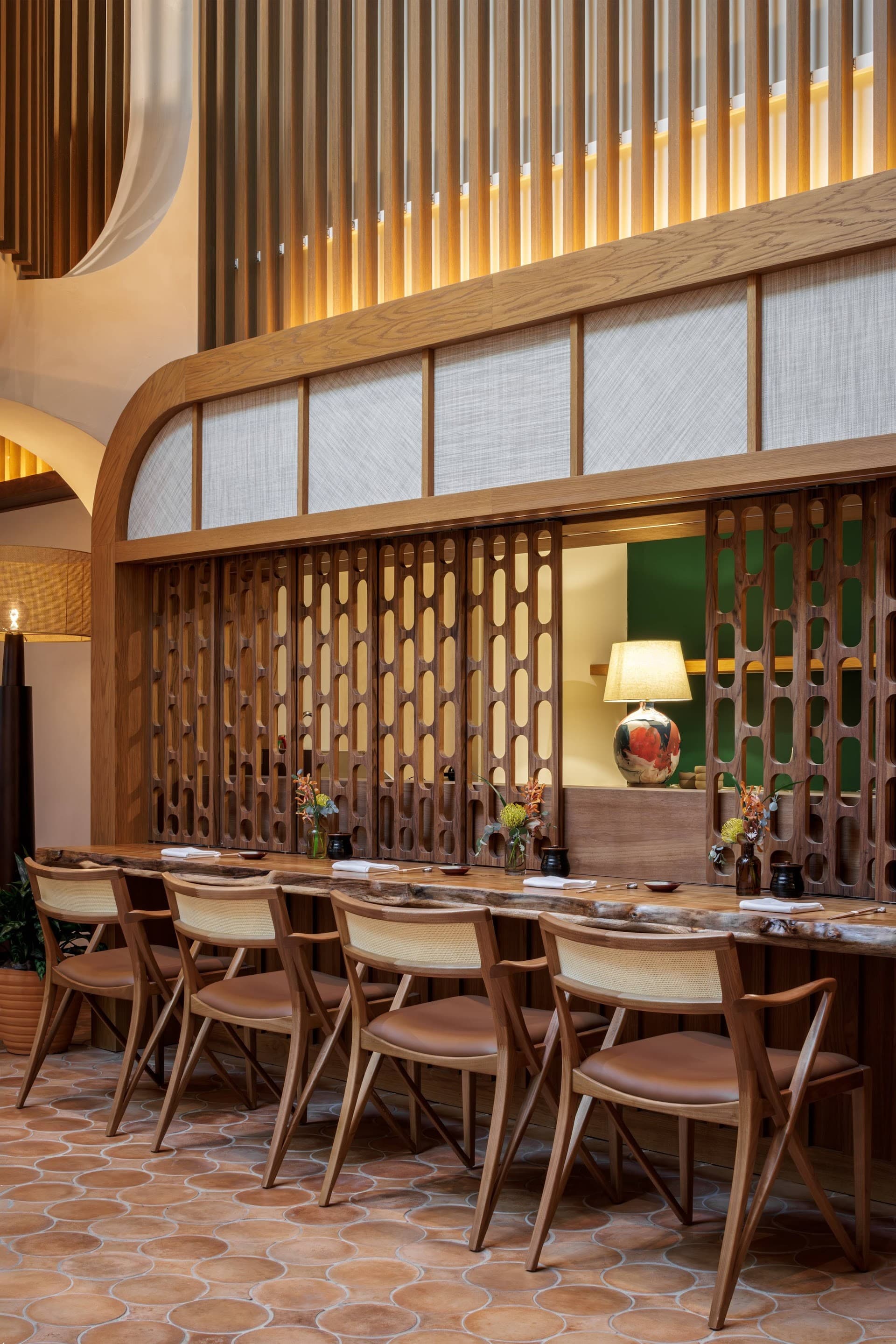 Dining area at The Moore in Miami