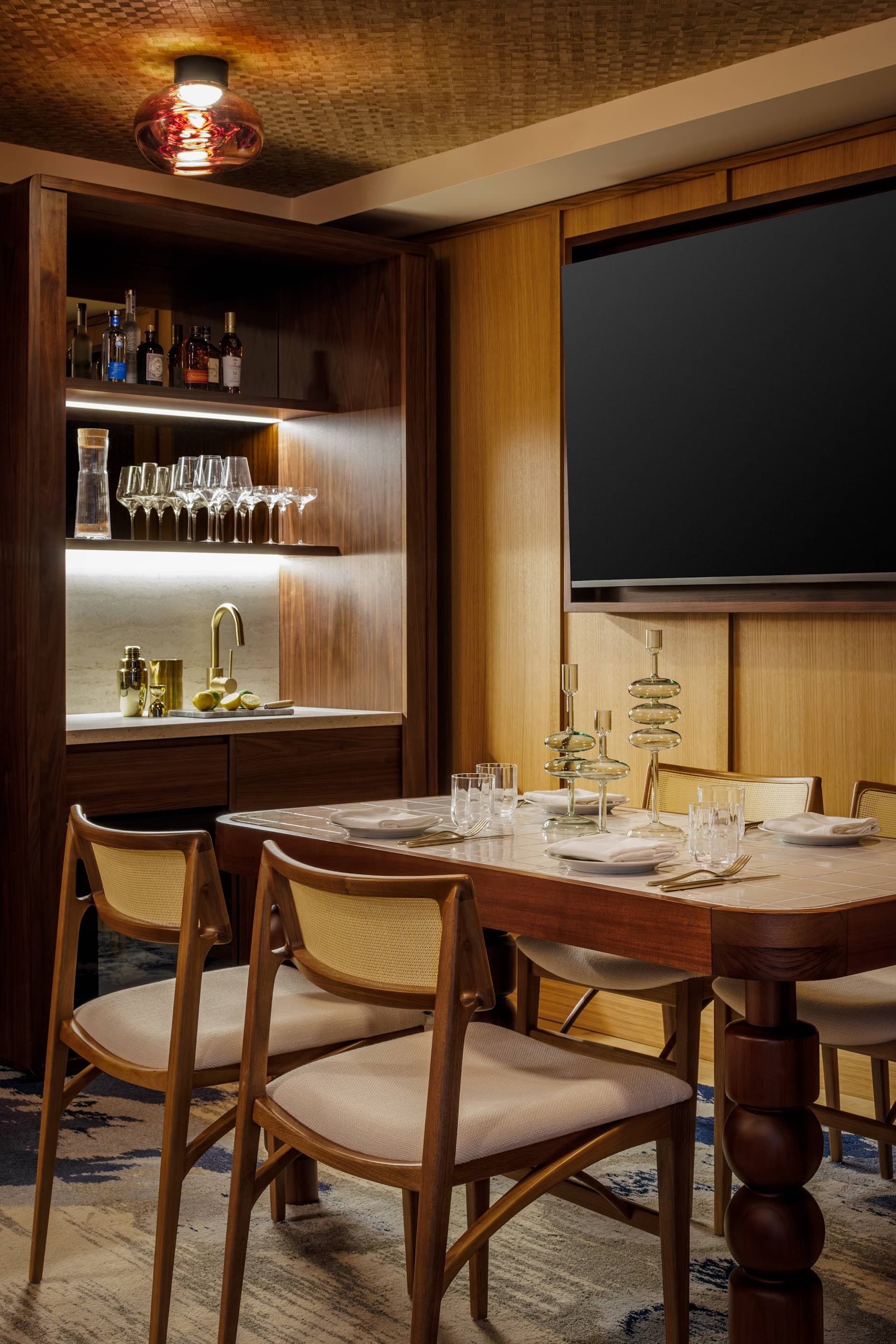 Dining area at The Moore hotel in Miami